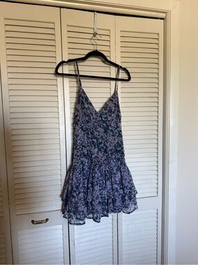 Abercrombie & Fitch Lavender and Navy Floral Sundress